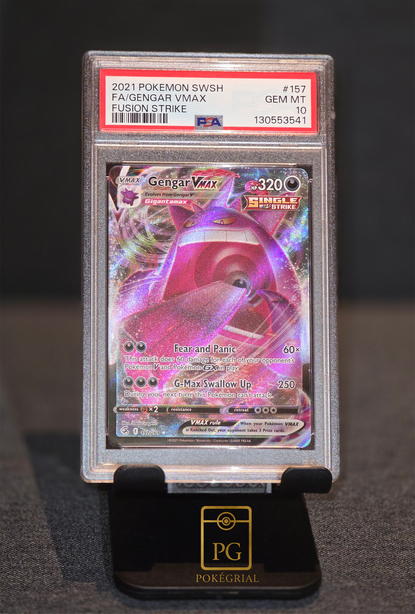 Gengar VMAX #157 PSA10