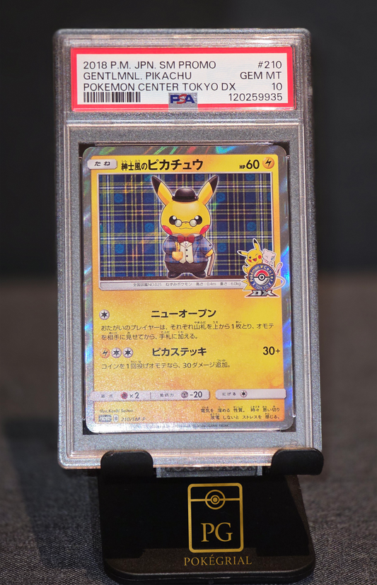PIKACHU GENTLEMANLY PROMO 2018 PSA10