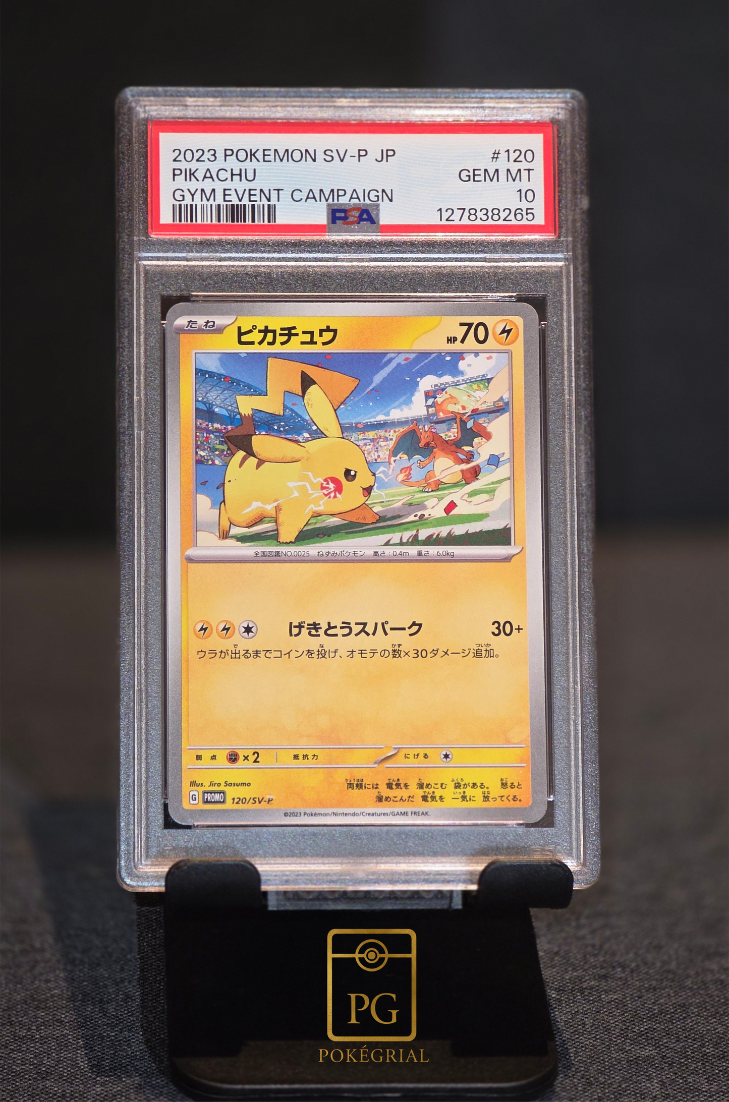 Pikachu Charizard Promo GYM event 2023 #120 PSA10