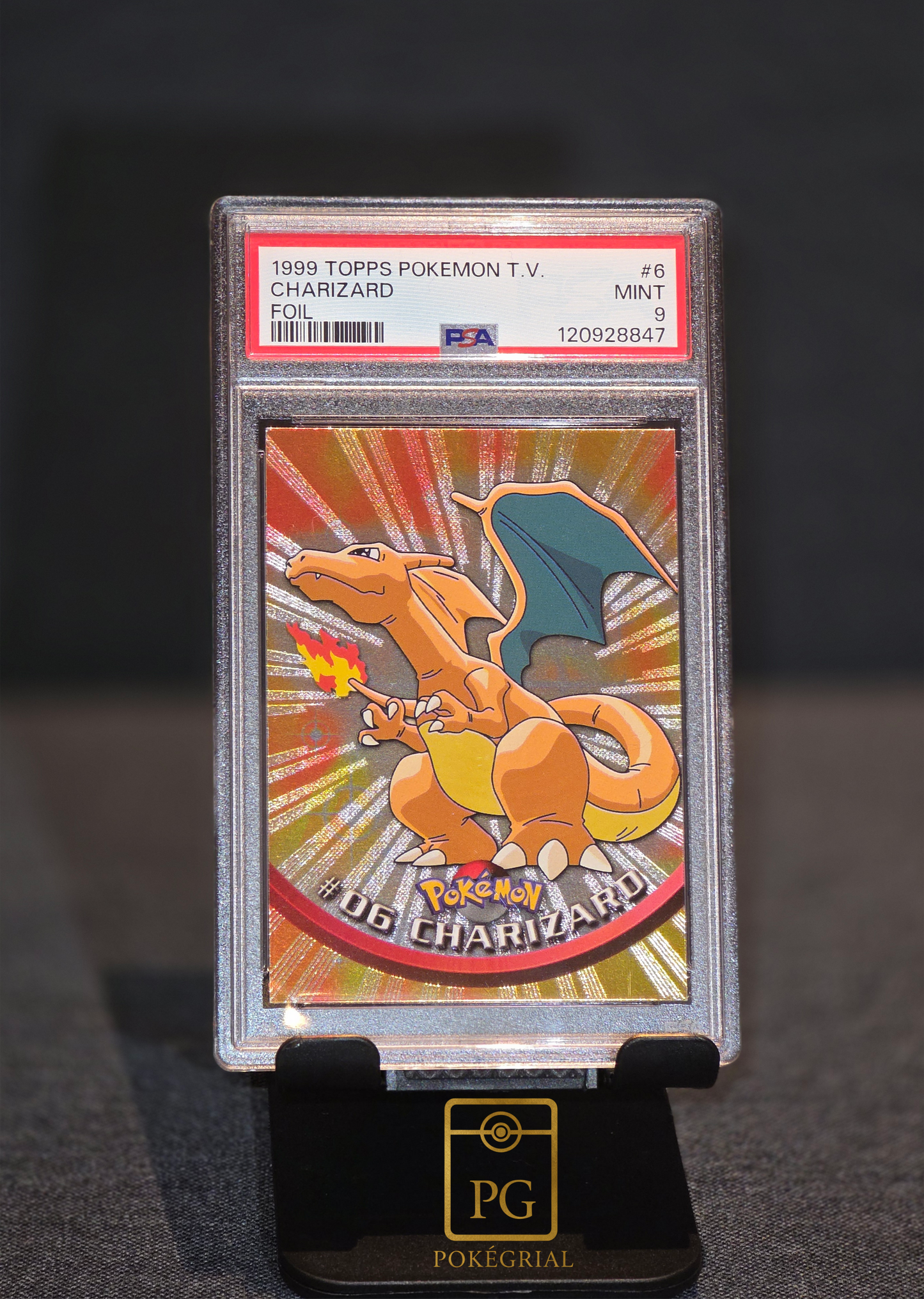 Charizard 1999 TOPPS FOIL PSA9